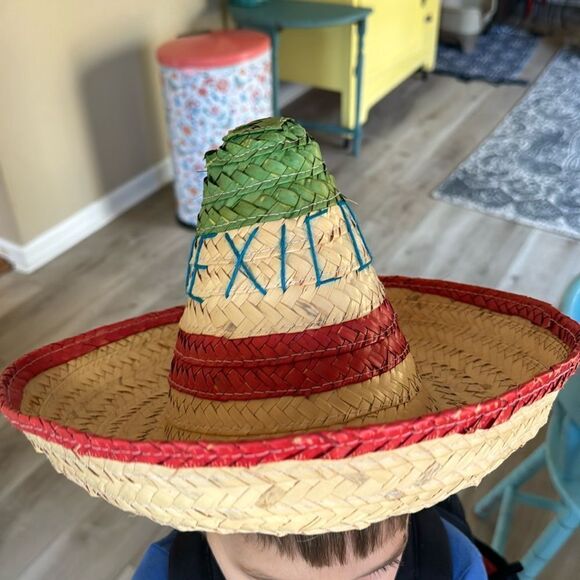 Mexican Youth Sombrero Made in Mexico - Picture 2 of 5